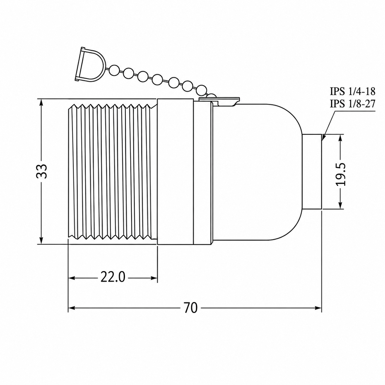 Product overview of JY-2614 phenolic pull chain lampholder
