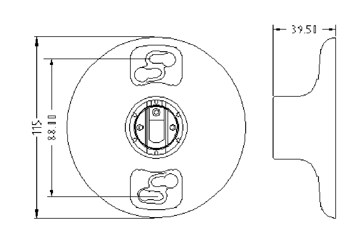 Product overview of E26 keyless outlet box lampholder