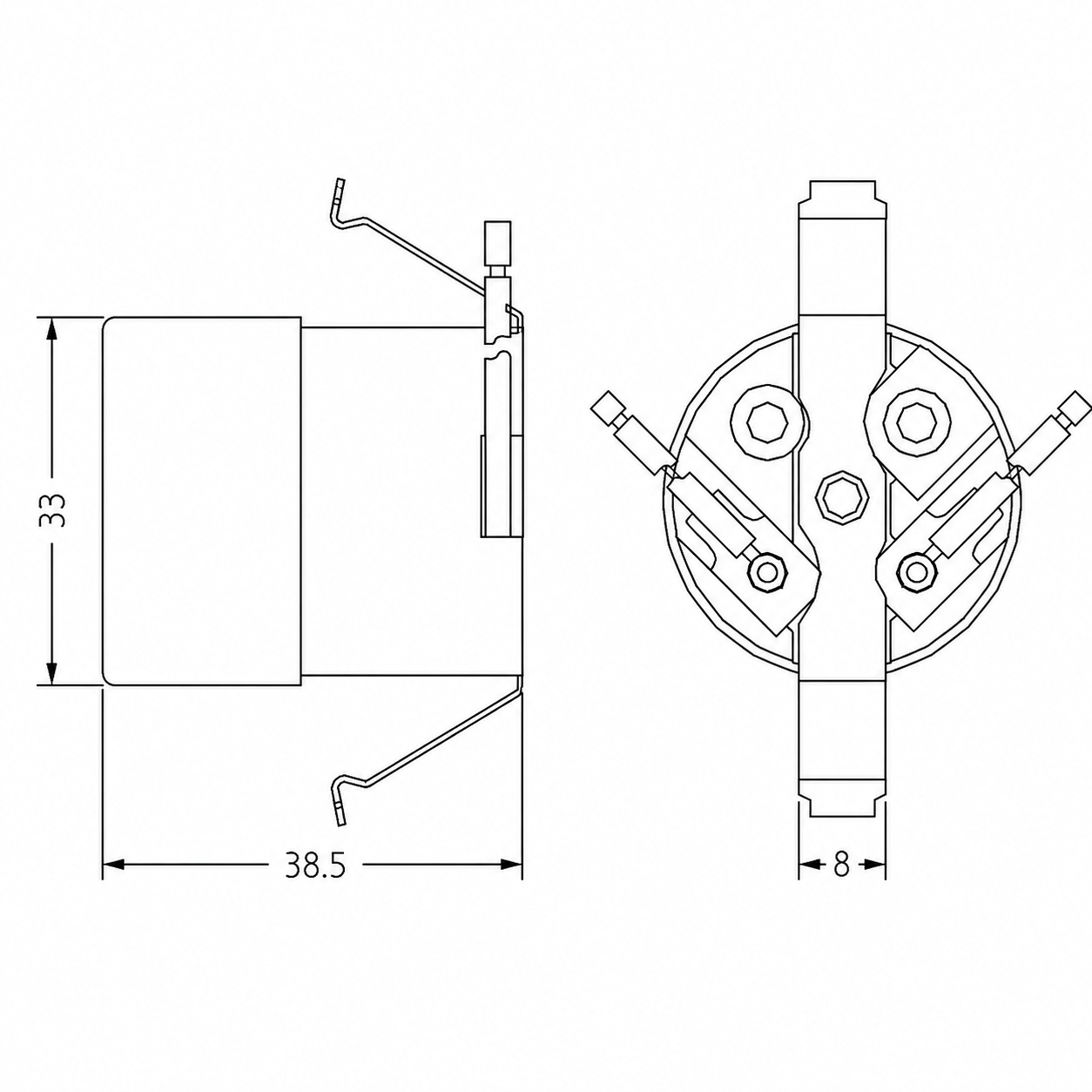 Product overview of JY-2604 phenolic lampholder