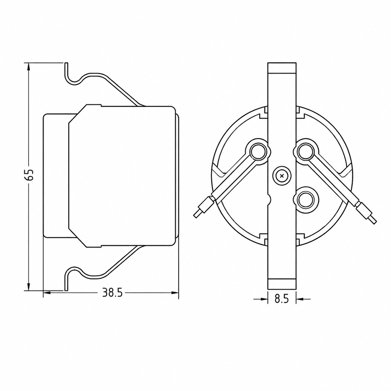 Product overview of JY-2605 porcelain lampholder