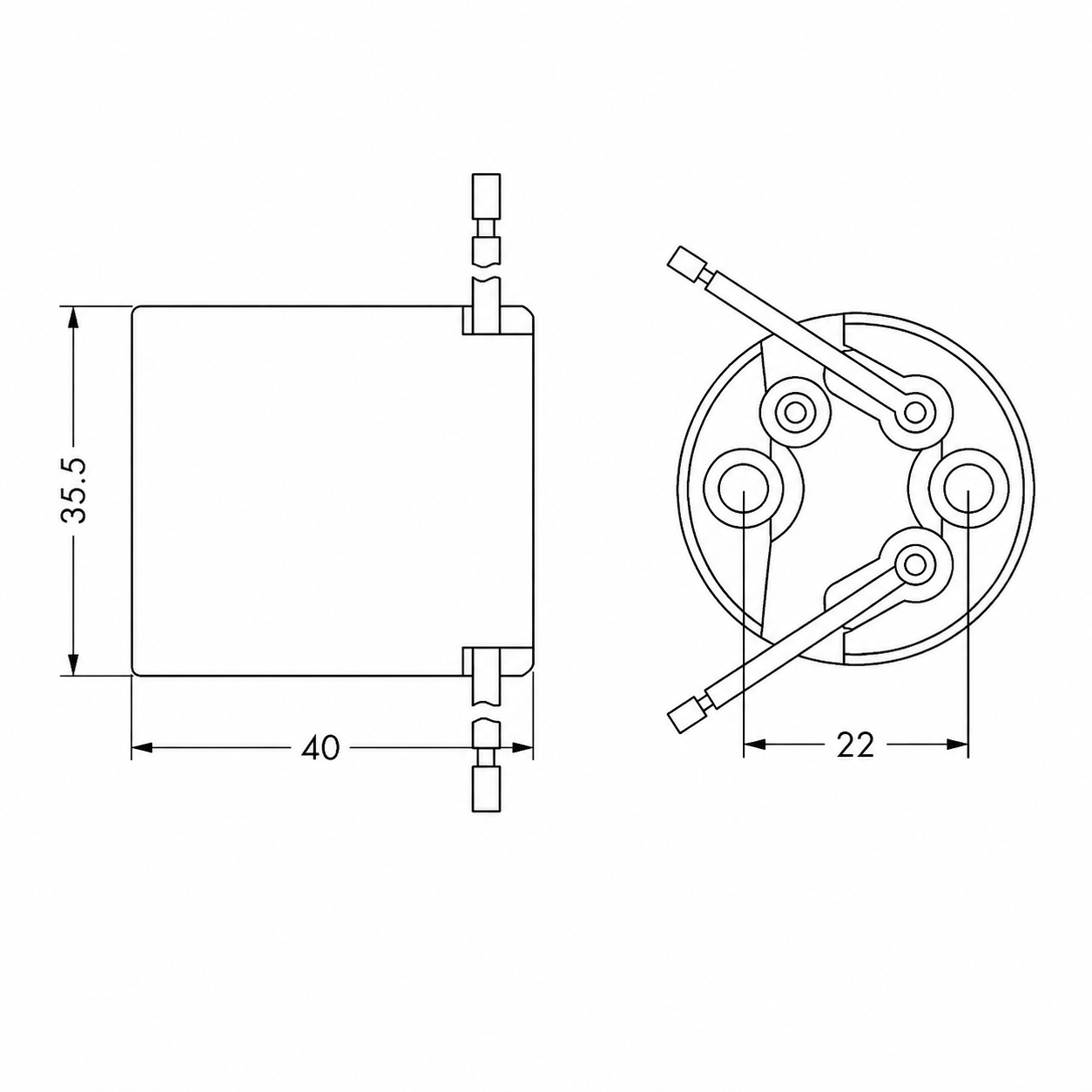 Product overview of JY-2607 4kV pulse-rated porcelain lampholder