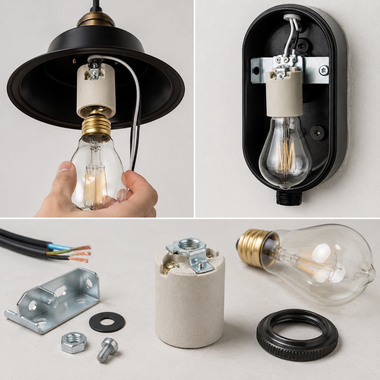 Specification table for JY-2603 E26 lampholder