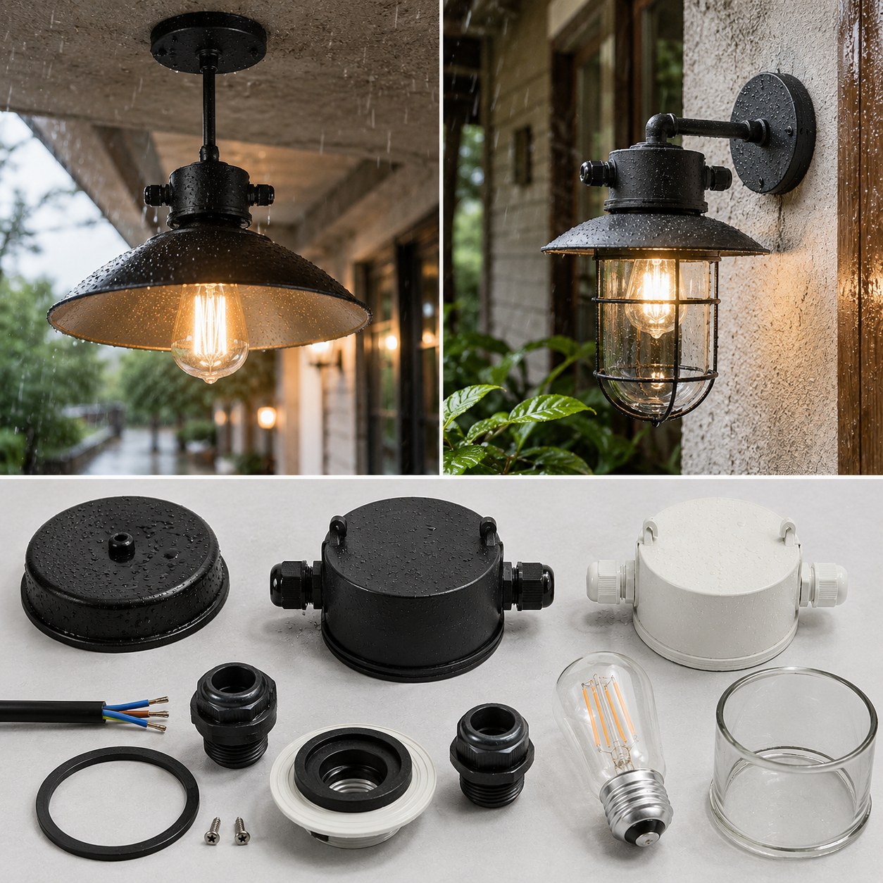 Specification table for JY-2602 waterproof E26 lampholder